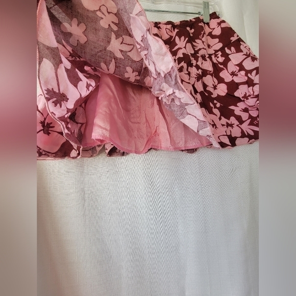 Y2K JUMP Pink Floral Mini Skirt - Picture 3 of 8